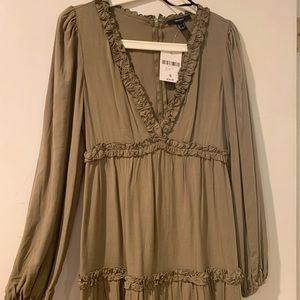 Green Long Sleeve Forever 21 Dress